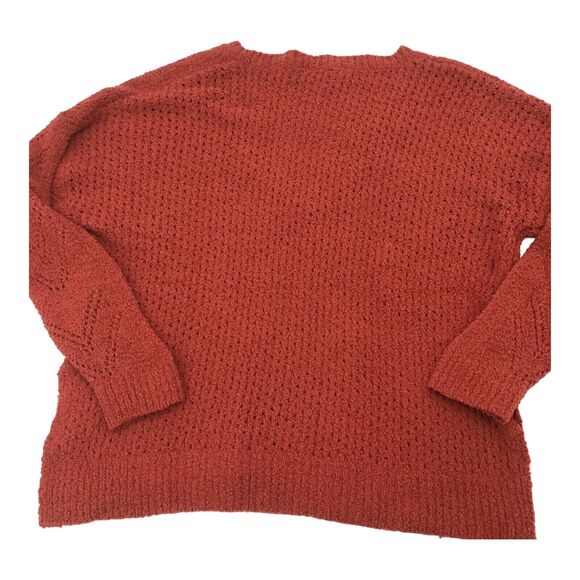 Cupcakes and Cashmere Women’s Small Orange Sweater VNeck Pullover NWOT Fall Cozy - Picture 3 of 13